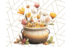 Cottagecore Halloween Clipart Cozy PNG, Autumn Fall Png Product Image 5