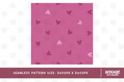 St Valentine's Day Hearts Cupid Love Seamless Pattern PNG Product Image 2