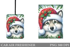 Cute Wolf Car Air Freshener. Christmas Car Air Freshener Product Image 1