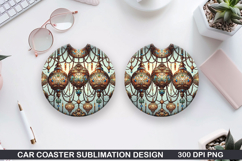 Car Coaster Sublimation| Valentine Coaster PNG Product Image 1