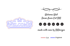 Welcome Sign Lasercut Product Image 2