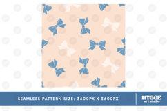 American 4th of July Patriotic Coquette Bow Seamless Pattern Product Image 2