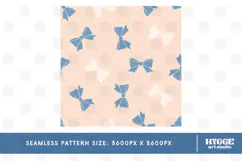 American 4th of July Patriotic Coquette Bow Seamless Pattern Product Image 2