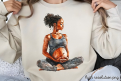 Mothers Day Pregnant Sublimation PNG Product Image 1