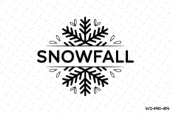 Snowfall Svg | Christmas Svg | Svg Cut Files Product Image 1