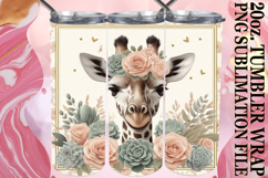 Serene Days 20oz tumbler wrap, Giraffe Product Image 1