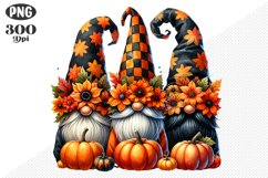 Halloween Gnomes Sublimation - Clipart PNG Design Product Image 1
