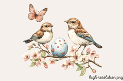 Antique Religiou Easter Clipart PNG Product Image 1