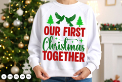 Our First Christmas Together SVG - Romantic Holiday Design Product Image 3