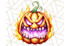 Spooky Jack O Lantern PNG Clipart, Scary Halloween Pumpkins Product Image 5