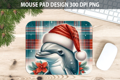 Christmas Dophin Pad Sublimation - Animal PNG Design Product Image 1