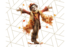 Autumn Circus Performers Clipart Vintage Characters PNG Product Image 5