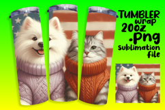 GORGEOUS PNG Tumbler Design 20oz , Dog and cat Product Image 1