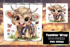 PLAYFUL 20oz Tumbler Design , Cute Cow Product Image 1