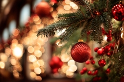 Christmas Lights Background, Winter Background Design Product Image 1