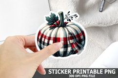 Halloween Pumpkin Sticker| Halloween Sticker PNG Design Product Image 1