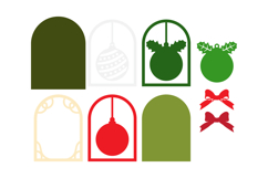 Christmas Layered Paper Cut SVG - 3D Holiday Papercraft Product Image 2
