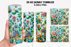 Halloween Skinny Tumbler 20oz Wrap Design, Halloween Tumbler Product Image 1