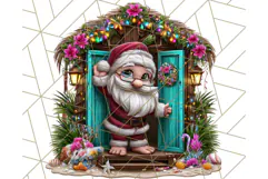 Summer Christmas Clipart PNG, Tropical Holiday Art Clip Art Product Image 5