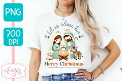 Christmas nativity PNG sublimation, Christmas Christian PNG Product Image 4