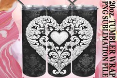 Love Theme Heart Tumbler - Sublimation Wrap Product Image 1