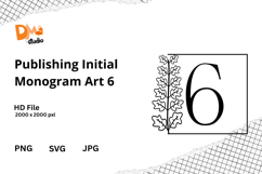 Publishing Initial Monogram Art Product Image 1