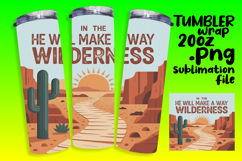 TRENDY 20oz Tumbler PNG Template , Religious Product Image 1