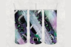 Football Milky Way Glitter 20 oz sublimation design tumbler Product Image 1