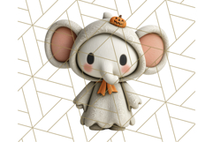 Cute Halloween Ghost Clipart Costume PNG, Halloween Png Product Image 5