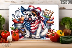 Dog Kitchen Cutting Board, Patriotic Cutting Board Product Image 1