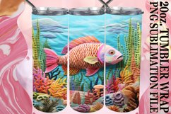Aquatic Delights in 3D - Tumbler Wrap Product Image 1