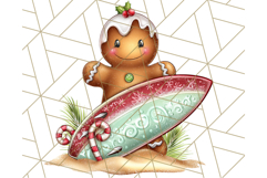 Christmas Penguins The Beach Clipart PNG, Tropical Holiday Product Image 5