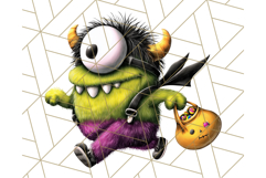 Monster Kids Clipart PNG, Cute Halloween Costume Art Product Image 5