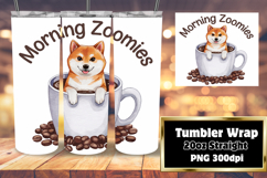 VIVID 20oz Tumbler Artwork , Coffee Dog Product Image 1