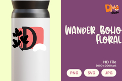 Wander Boho Floral Monogram Product Image 1