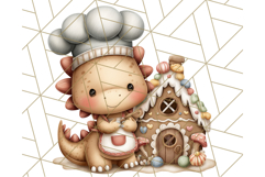 Christmas Dinosaur Party Png, Dino Clipart PNG Product Image 5