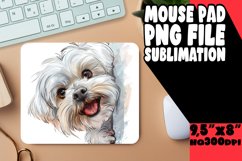 Charming Watercolor Dog Lover Mousepad PNG Product Image 1