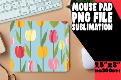 Spring Pastel Boho Blossom Mouse Pad Design PNG Product Image 1