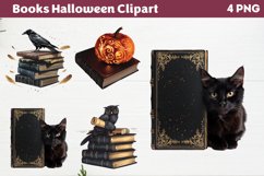 Books Halloween Clipart PNG Product Image 1