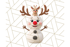 Adorable Snowman Character PNG Clipart Product Image 5
