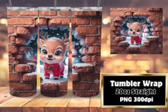 SLEEK PNG Tumbler Design 20oz , Xmas Product Image 1