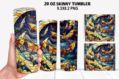 Halloween Skinny Tumbler 20oz Wrap Design, Halloween Tumbler Product Image 1