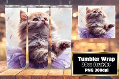 Playful Funny Feline Sublimation Tumbler - 20oz Product Image 1