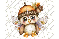 Fall Fairy Animal Clipart PNG, Woodland Creatures With Wings Product Image 5