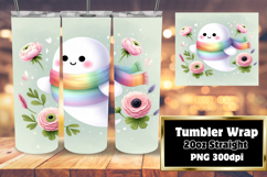Creative 20oz Tumbler Template , Cute Ghost Product Image 1