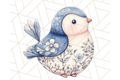 Blue Floral Stuffed Animal Clipart PNG, Cute Stuffed Animals Product Image 5