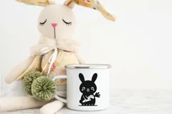 Cute Baby bunny with carrot SVG, EPS, PNG. Product Image 2