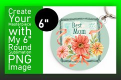Sublimation Circle Keychain - Mother's Day Print Product Image 1