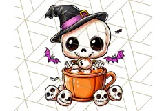 Monster Café Halloween PNG Clipart, Coffee Holiday Clip Art Product Image 5