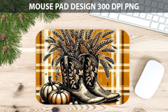 Boots Mouse pad Sublimation - Thanksgiving PNG Design Product Image 1